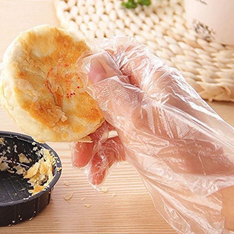 Custom Wholesale Disposable PE Plastic Transparent Polyethylene Gloves