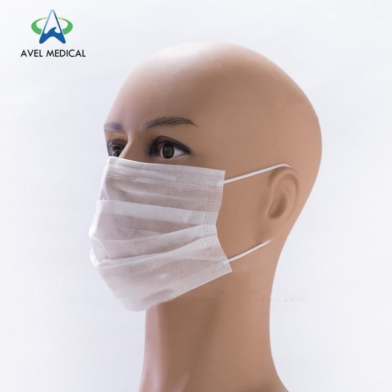 Disposable Protective Earloop Non-Woven 3 Ply Facial Meltblown Face/Dust Mask