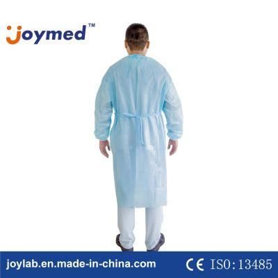 Seamless Sewing Advanced Safety Sterile Medical Disposable Isolation Gown with Double Protection on Chest Arms
