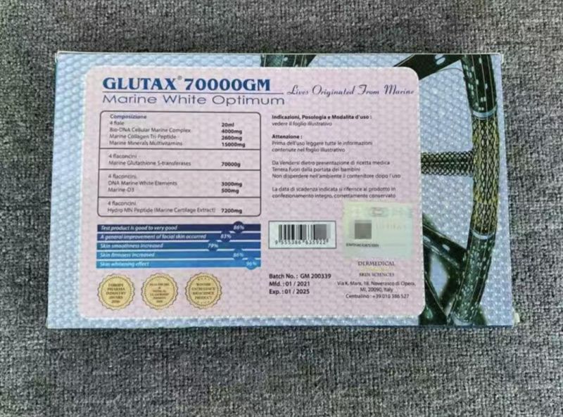 Glutax 70000GM 1800000GS Ultra Protection IV Glutathione DNA Injection for Skin Lightening Weighting Products Melsmon Laennec