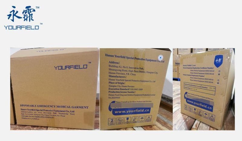 Factory Wholesale Disposable Isolation Gown Safety Clothing