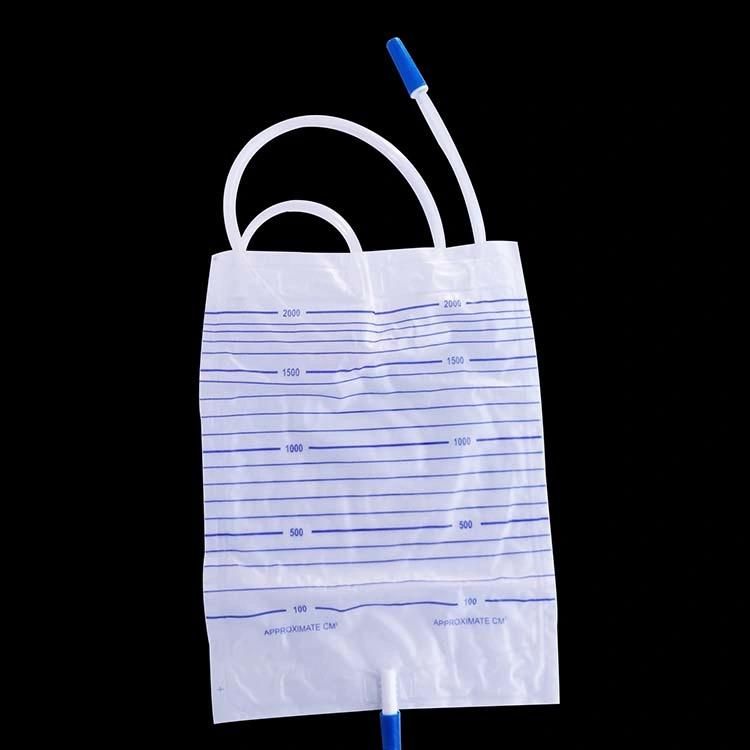 Economy Disposable Urine Collection Bag Urinary Drainage Bag with T Valve