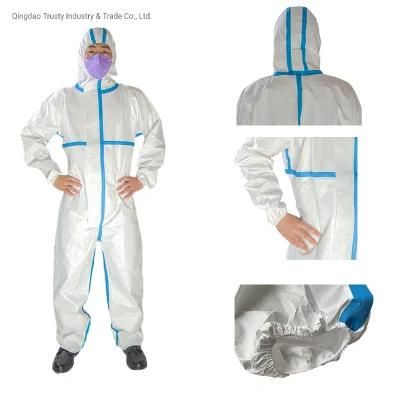 Medical Grade Customized Coverall Type 4b/5b/6b Coveralls Isolation Gown Level 3 PPE Gown