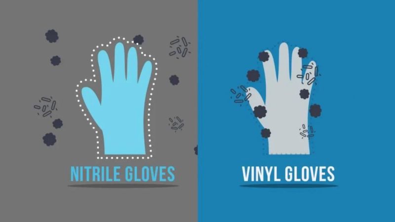 Disposable Nitrile Examination Gloves Powder Free for Single Use