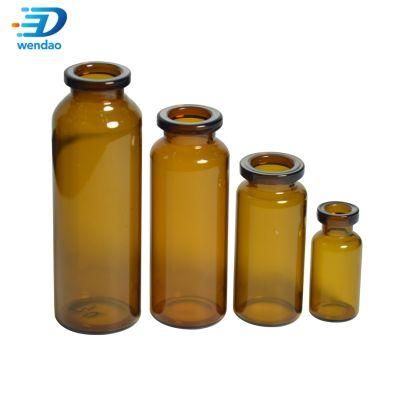 Amber and Clear Moulded Injection Glass Vial for Antibiotics USP Type I
