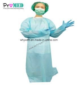 FDA,CE,ISO13485 qualified CPE Protective Gown,Splash/Water/Fluid resistant Impervious Disposable Plastic CPE Protection gown with thumb loop