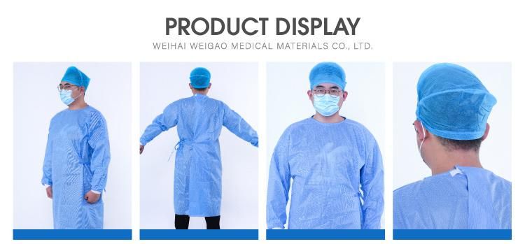 Factory PP Isolation Medical Disposable Surgical Gowns for Hospital