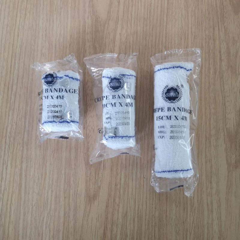 Disposable Medical Supplies Elastic 100% Pure Cotton Crepe Bandages with CE&ISO Certificated