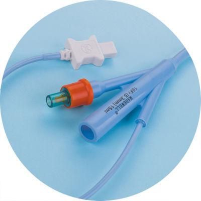 3 Way Silicone Foley Catheter with Temperature Probe / Sensor