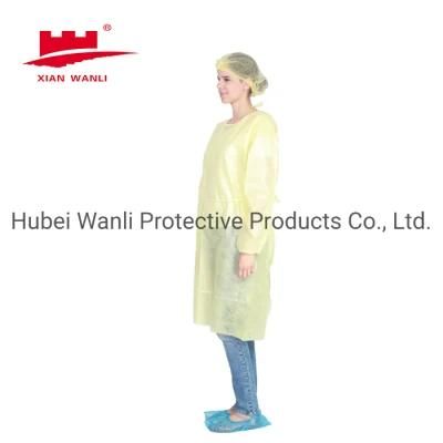 Single Used Non Woven Personal Protecitve Equipment Disposable Gown Against Infective Agents