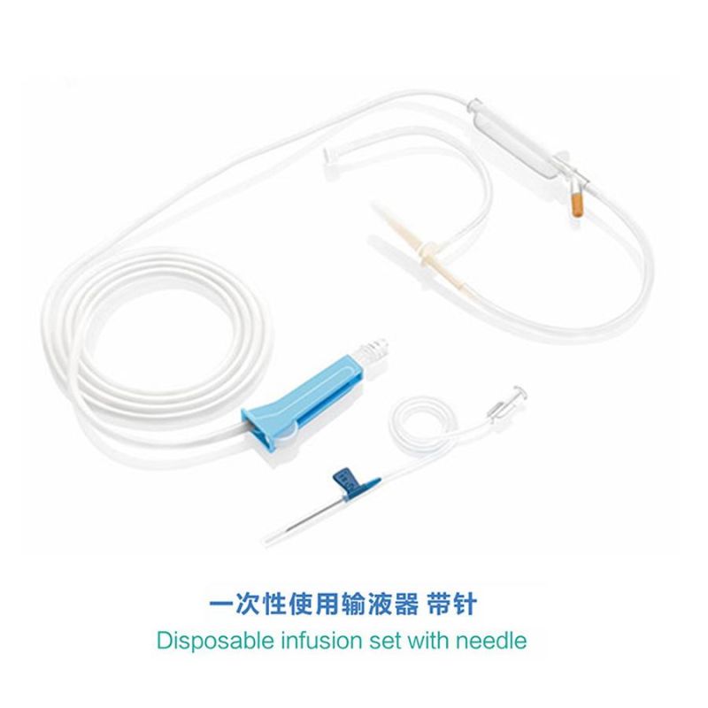 Sterile Disposable Infusion IV Set with Blowing-Model Drip Chamber