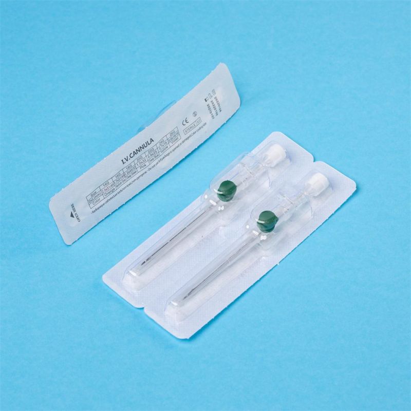 Disposable IV Cannula with Wing with Injection Port Pen Type