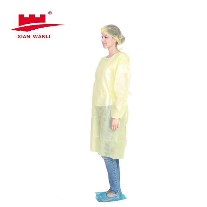 AAMI Level 1 PP Coated PE Disposable Gown