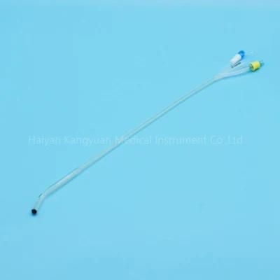 Silicone Foley Catheter Three Way Coude Tip Tiemann Normal Balloon China Manufacturer