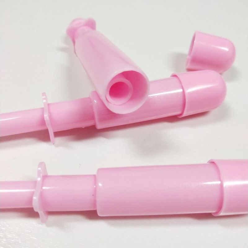 Female Using Sterile Plastic Disposable Capsule Vaginal Applicator