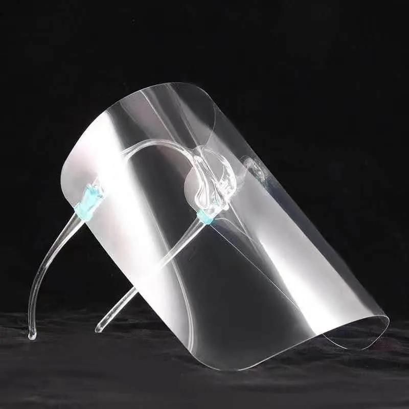 Medical Supplies Easy Wear Glass Frame Nose Support Protective Safety Face Shield Attached to Glasses Face Shield with Glasses Dental PPE Medical