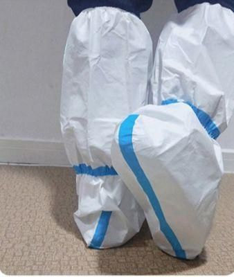 Microporous 65GSM Disposable Nonwoven Boot Cover Waterproof Protective Boot