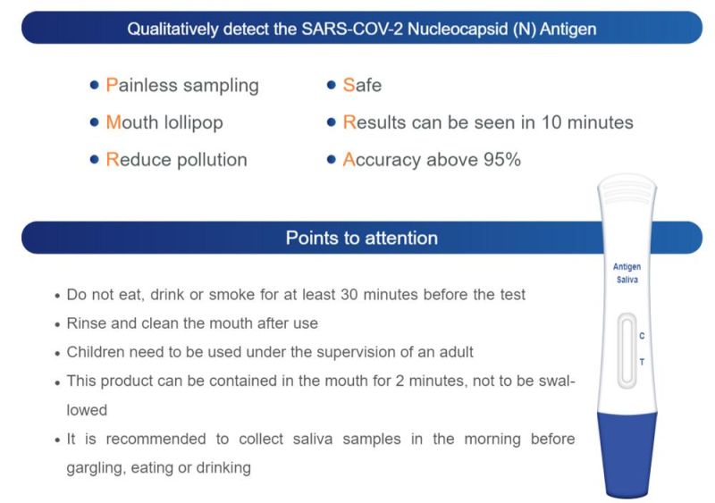 Synthgene Saliva Test Device Lollipop Test