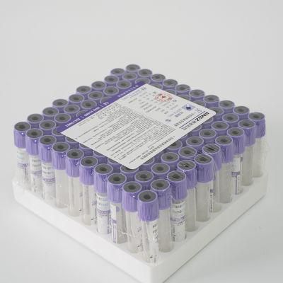 EDTA Tube Vacuum Blood Collection Tube EDTA K3/K2 Tube Lavender Cap 2ml