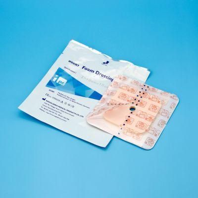 Factory Supply 10*10cm PU Coated Burn Care Foam Dressing