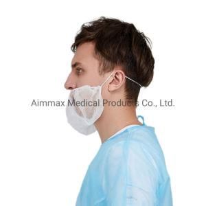 Disposable Food Industry PP Non-Woven Beard Cover Beard Mask with Elastic