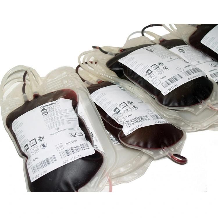 CE Approved China Supplier Disposable Plastic 500ml Collection Blood Bag Price