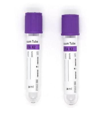 Made in China Manufacturer Medical Laboratory Disposable EDTA K2 K3 Vacuum Blood Collection Tube
