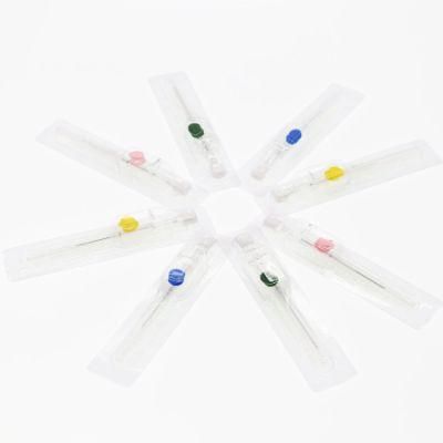 Disposable IV Cannula with Wing with Injection Port I. V. Cannula Pen Type