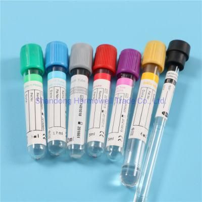 Medical Supply Disposable Vacuum Test Tube for Blood Sampling