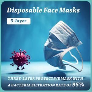 Face Masks 3 Ply Face Mask Disposable Nonwoven Hospital Face Mask