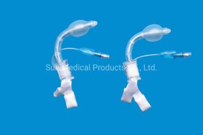 CE&ISO Medical Supplies Disposable PVC Tracheostomy Tube with Inner Cannula- Cuff or Uncuffed