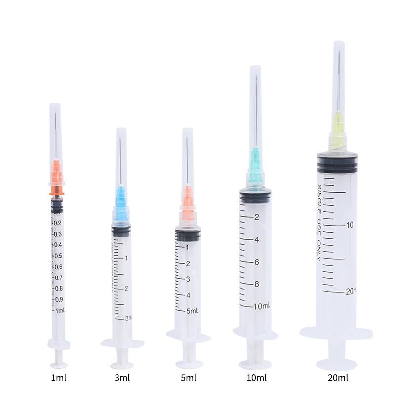 1/3/5/10/20/30/50/60ml Disposable Syringe for Injection Luer Lock/Slip with Needle