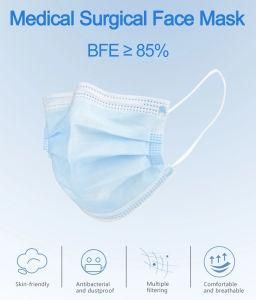 3ply Disposable Protective Medical Surgical Face Mask 3 Ply Non Woven Type Iir Face Mask