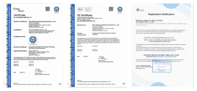 Transparent PU Dressing with CE and ISO Certificate