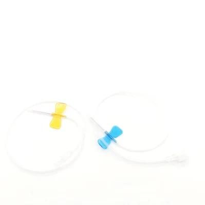 Single Use Colorful Coded Infusion Safety 23G 27g Sterile Disposable Butterfly Needle Wing