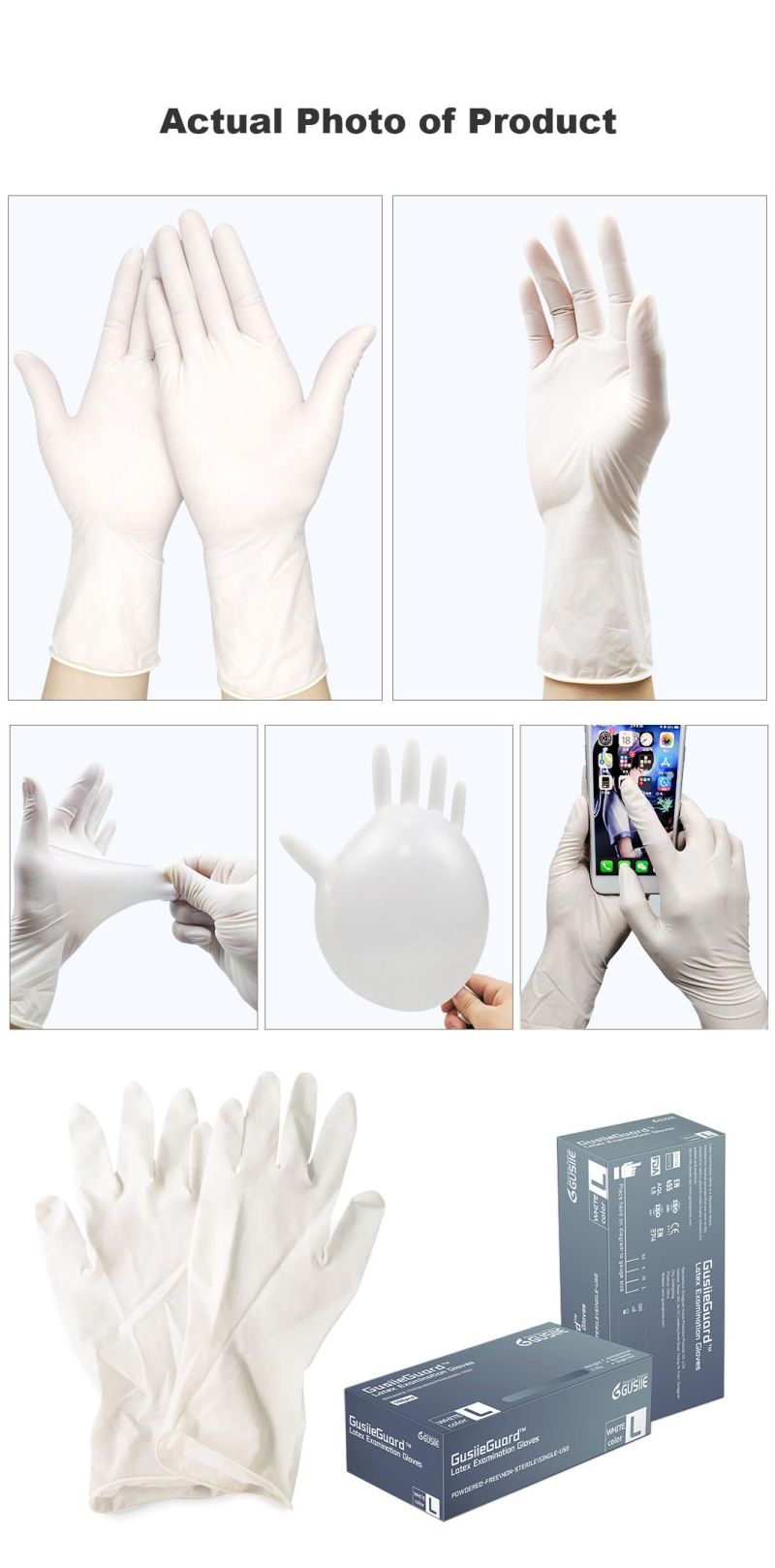 Disposable Latex Protective Gloves Safety Inspection Rubber Gloves Dealer