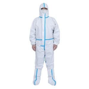 High Quality SMS Hospital Blue Stripes Protective Clothing