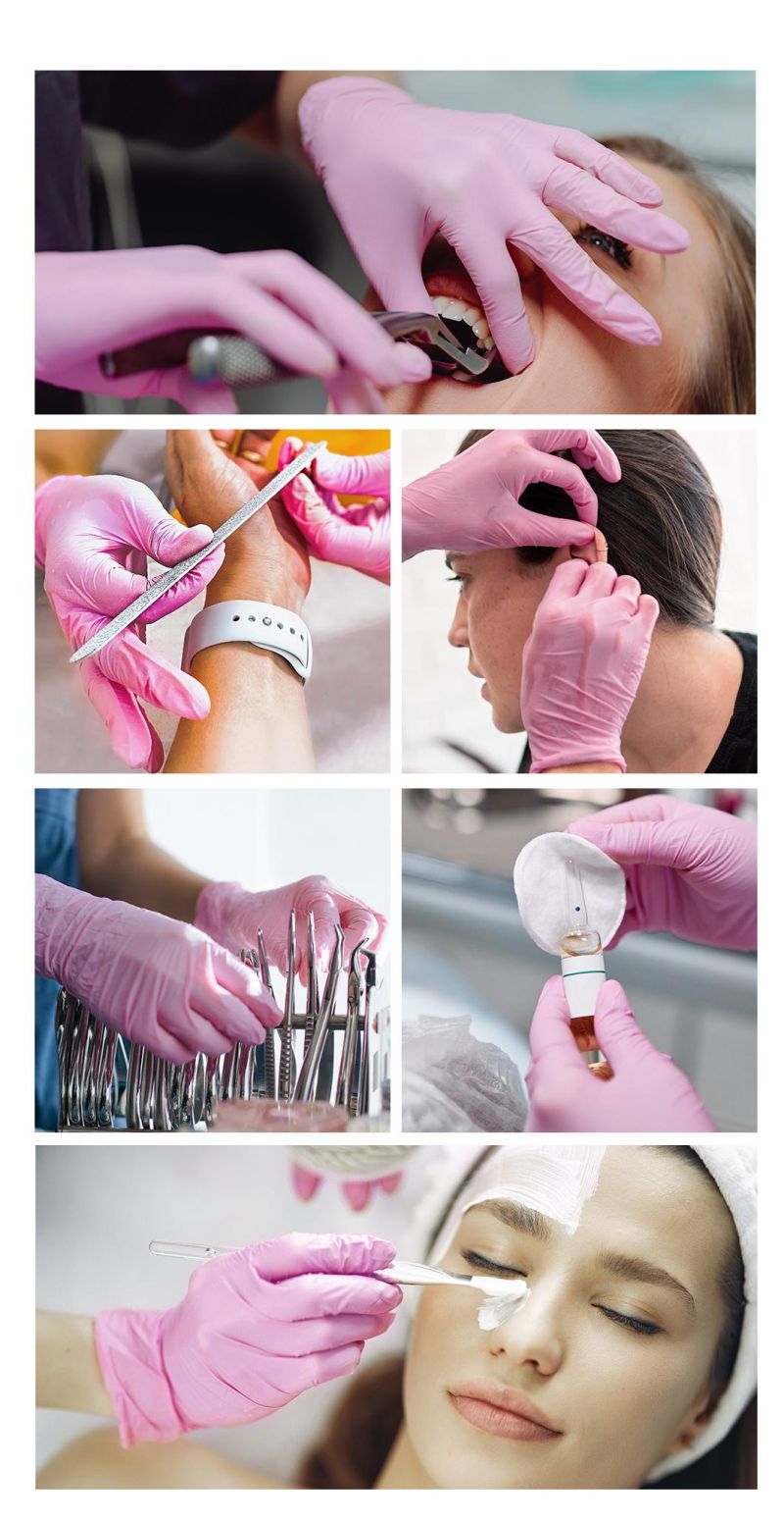 Home Work Labor Protection Disposable Nitrile Gloves