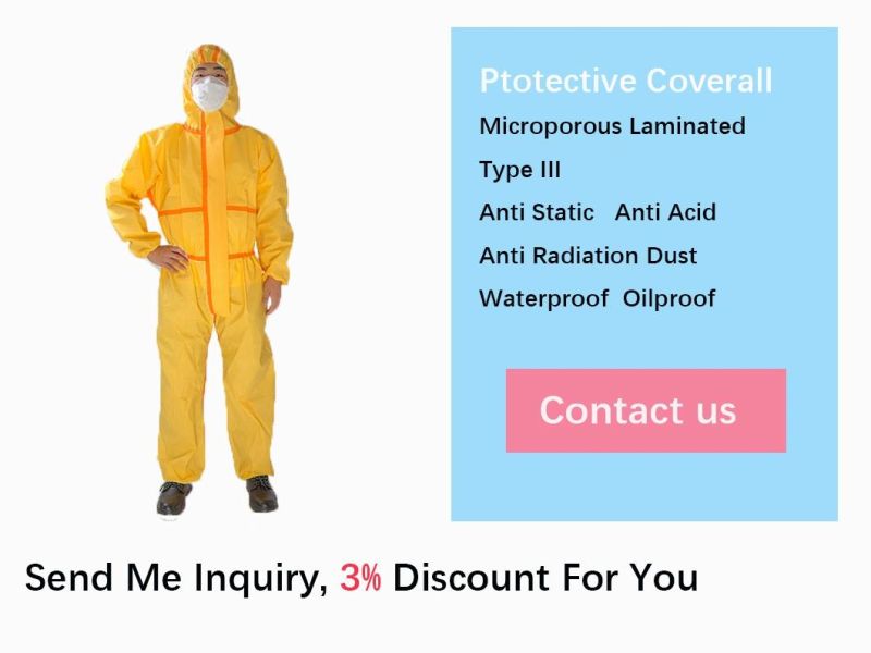 Schutzkleidung OEM Best Price Work Overalls Type 3b Coveralls Coverall Safety Lab Coat Disposable Coveralls