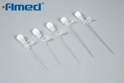 Medical Butterfly IV Cannula with Injection Port for Single Use