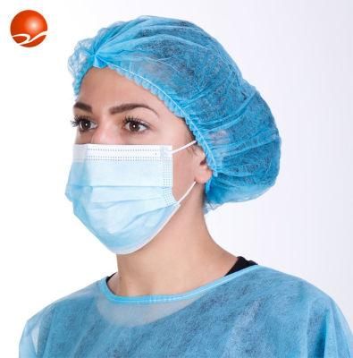 CE Certified 3 Ply Facemask Non Woven Surgical Disposable Face Mask