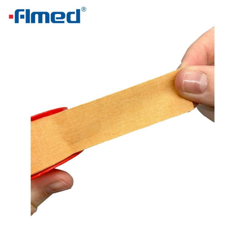 Skin Color White Color Cotton Fabric Surgical Sparadrap Zinc Oxide Tape Zinc Oxide Adhesive Plaster