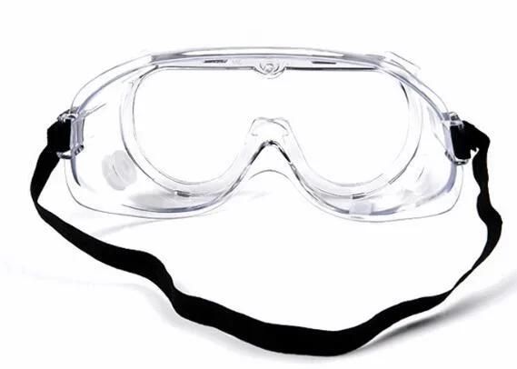 China Industrial Lab Anti Splash Saliva Virus Fog Medical Enclosed Safety Goggles, Protective Eye Safety Glasses Goggle Clear