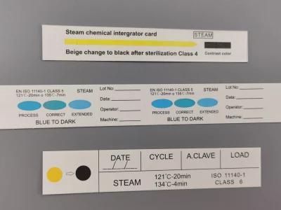 Medical Consumable Chemical Indicator Card Sterile Indicator Strap