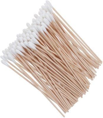 100PCS Double Head Cotton Swab Bamboo Cotton Swabs Wood Sticks Disposable Buds Cotton for Nose Ears Cleaning Tools