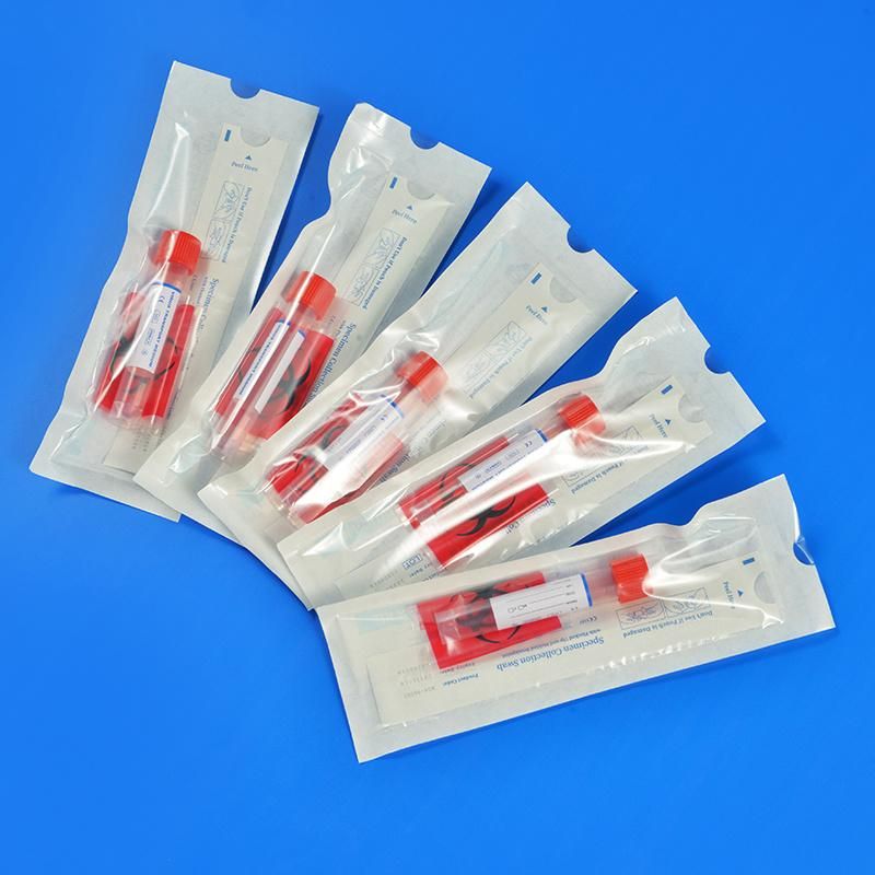 CE 0197 Rapid PCR Test Nylon Flocked Nasal Swab Nasopharyngeal Sample Collect Swab