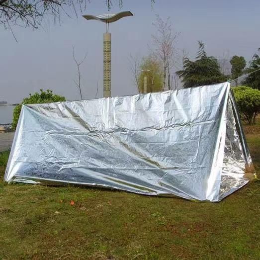 Customized Office Survival Rescue Insulation Waterproof Aluminum Isothermal Emergency Foil Survial Tent Blanket with ISO13485