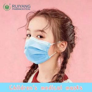 3 Ply Ear-Loop Kids Disposable Protective Facial Medical Mask for Baby Children
