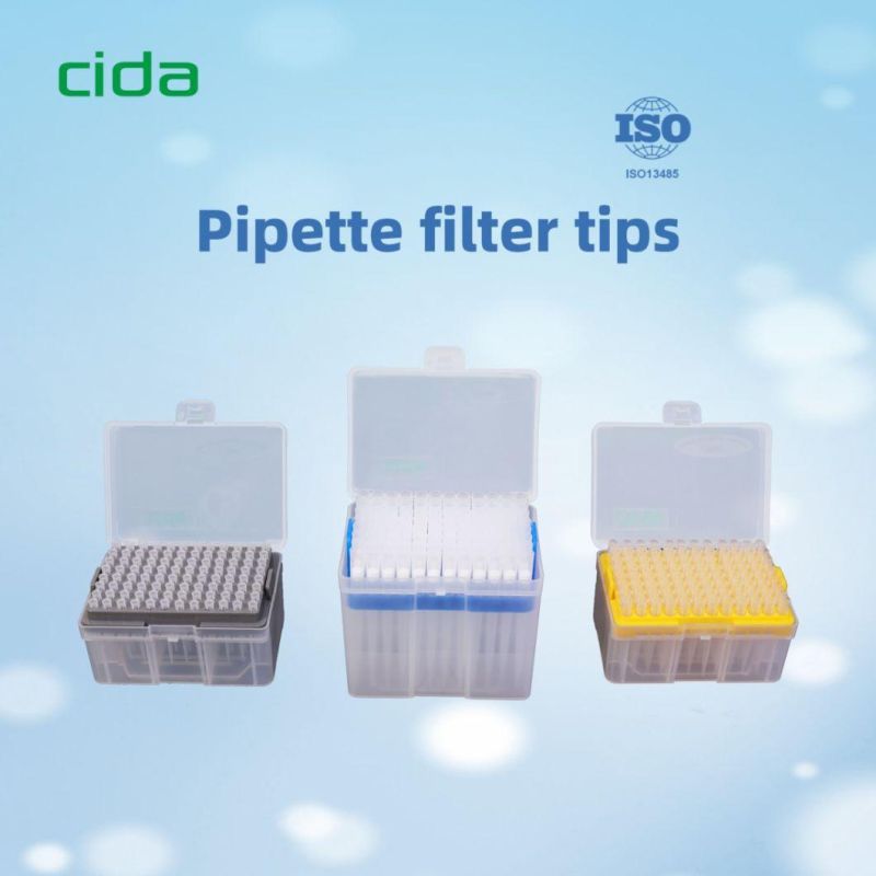 Medical Hospital Disposables Sterile 10 20 100 200 300 1000 UL Racked Rnase Free Wholesale Universal Micro Pipette Filtered Tips Factory