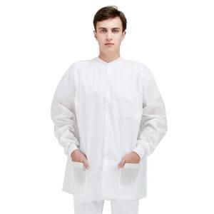 Non Woven Uniform PP/SMS Lab Coat Free Samples High Quality Disposable Lab Coat